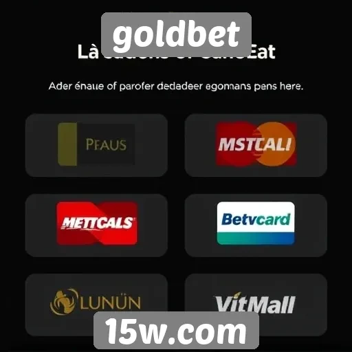 Métodos de pagamento na plataforma GoldBet